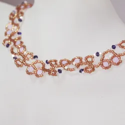 Necklace Bronze brass - Arabesque Toni - Necklace Bronze brass - Laiton bronze